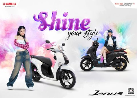 YAMAHA JANUS HOÀN TOÀN MỚI VỚI GAM MÀU THỜI THƯỢNG 2023: SHINE YOUR STYLE