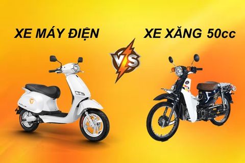 HỌC SINH NÊN MUA XE MÁY ĐIỆN HAY XE MÁY XĂNG 50CC??