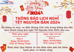 THÔNG BÁO NGHỈ TẾT NGUYÊN ĐÁN - GIÁP THÌN 2024